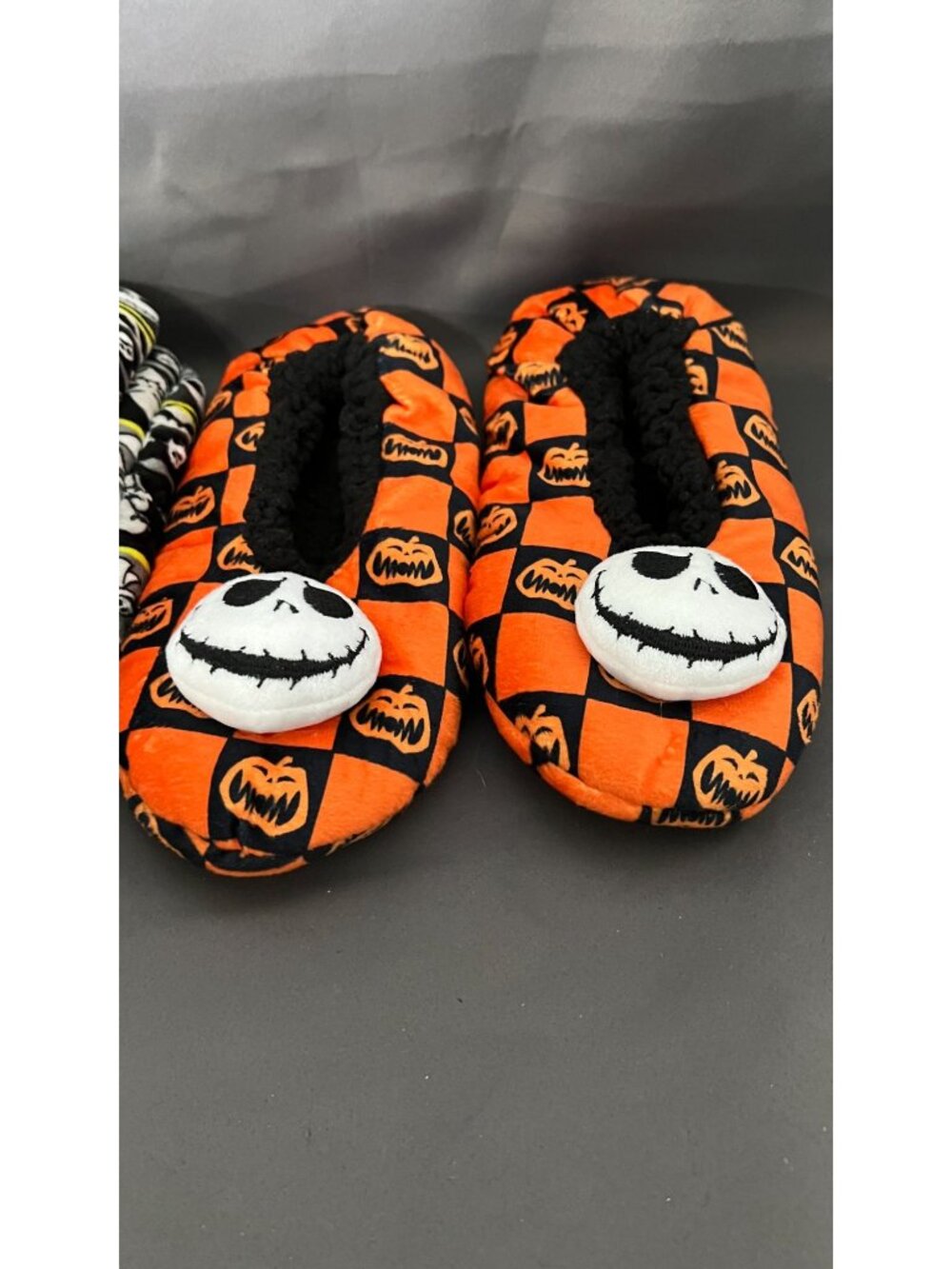 Disney Tim Burtons Nightmare Before Christmas Fuzzy Slippers - Picture 2 of 6